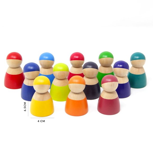 Greenwalnut's Large Rainbow Stacker Bundle, Rainbow Stacker ,Dolls , Semi Circle - Picture 5 of 11